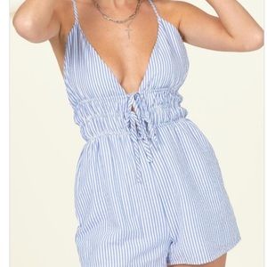 HYFVE Blue + White Romper